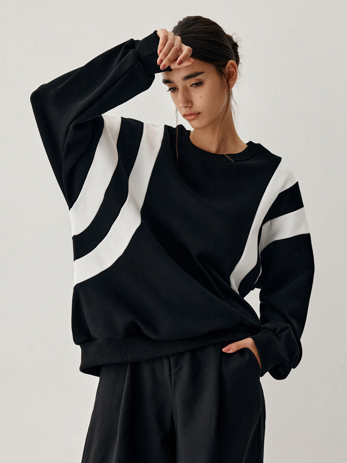 Panel Oversized Sweatshirt